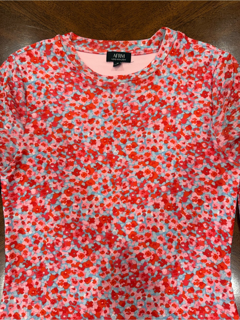 AFRM Mirza Dress in Red Ditzy, size M - Picture 3 of 12